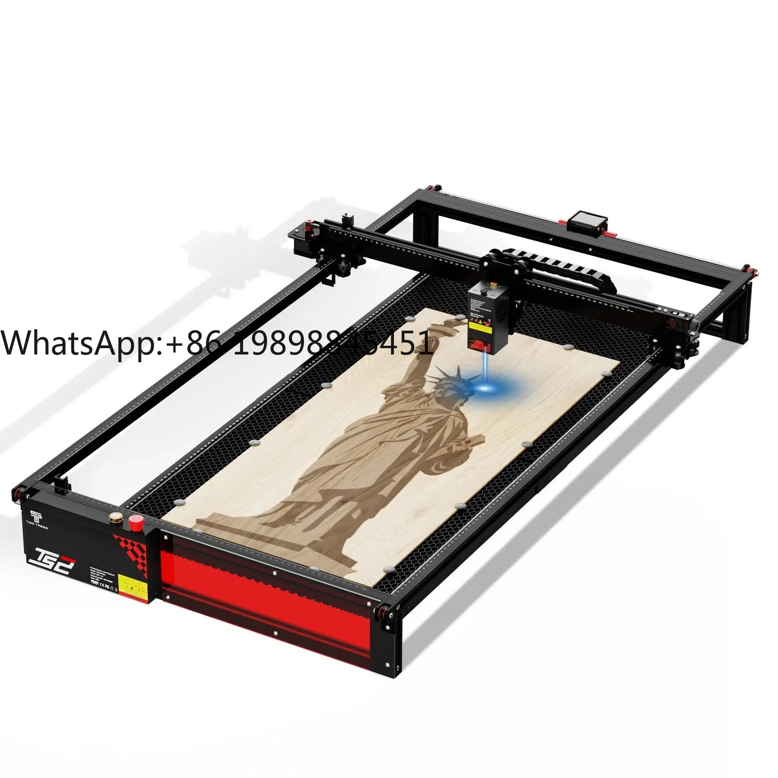 

TS2-20W Max Laser Engraver Engraving Cutting Machine Built-in Air Assist App Control Support Offline Print 410*410mm