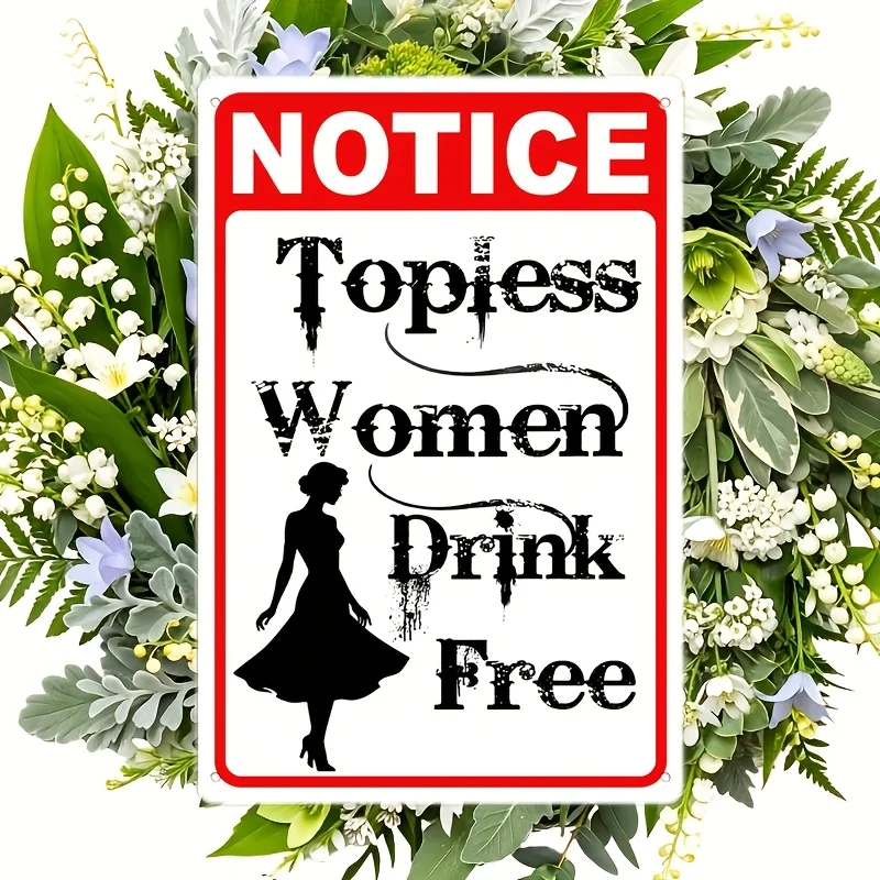 2D Flat - 1pc Vintage Fun Metal Sign, 