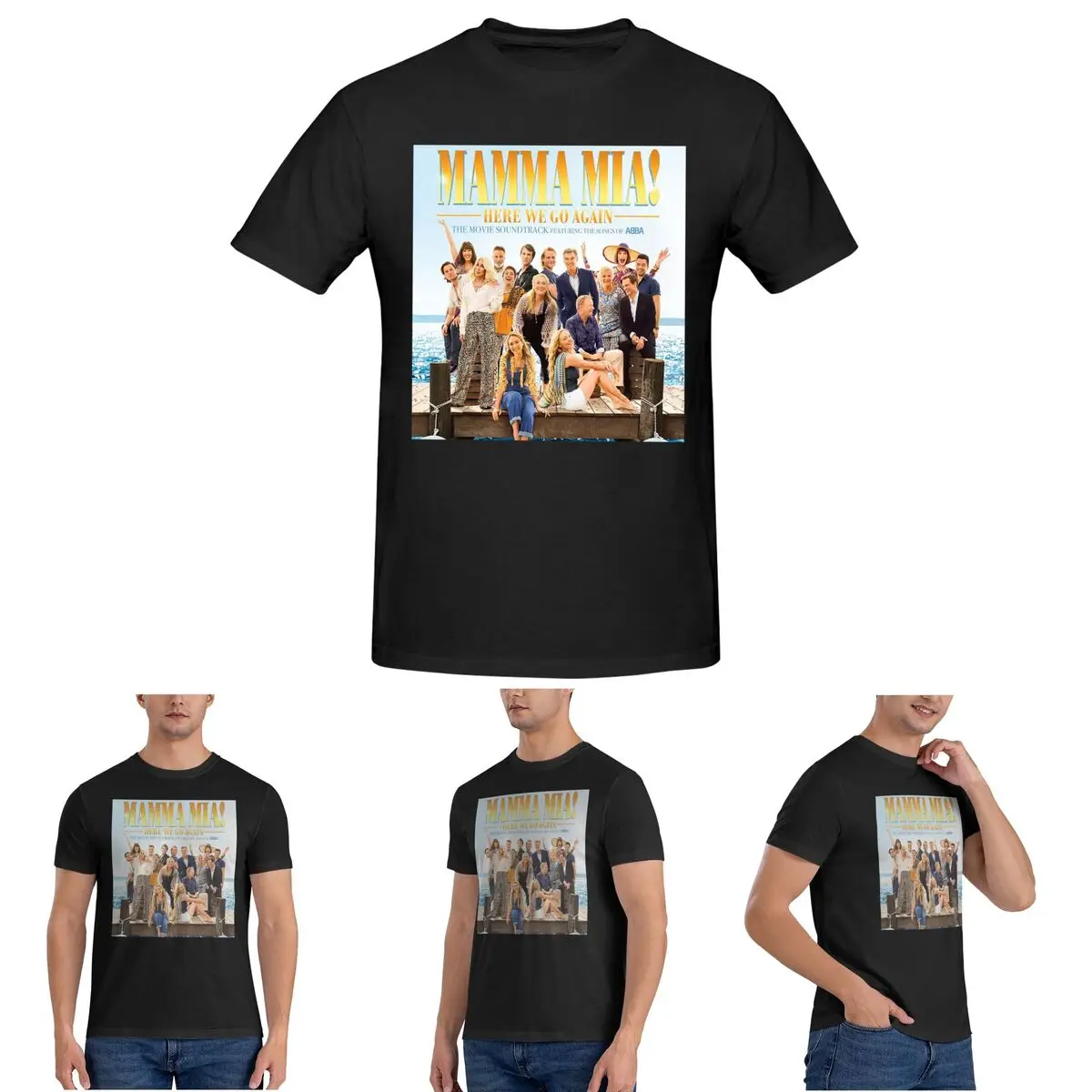 Camiseta Mamma Mia para hombre, camisetas de algodón de gran tamaño, ropa de verano de manga corta con cuello redondo para hombre, Tops S-6XL