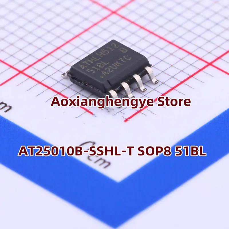 5PCS AT25010B-SSHL-T SOP8 AT25010B Marking:51BL Serial Peripheral Interface (SPI) Compatible