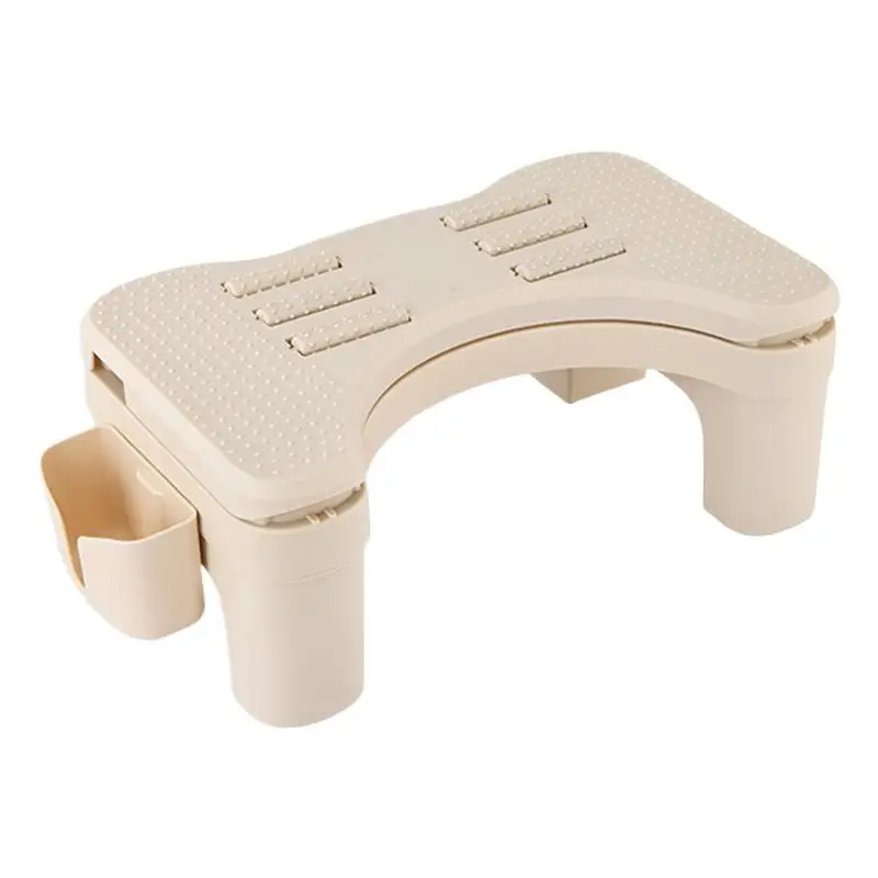 

Under Desk Footrest Adjustable Comfortable Foot Stool Portable Offices Footrests with Massage for Birthday Christmas Halloween