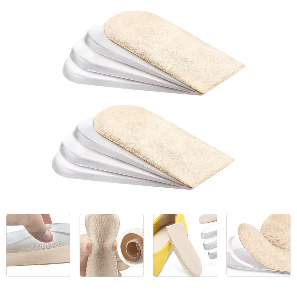 

8 Pcs Invisible Height Increase Insoles Inner Increasing Heighten Shoe Pads for High Heels