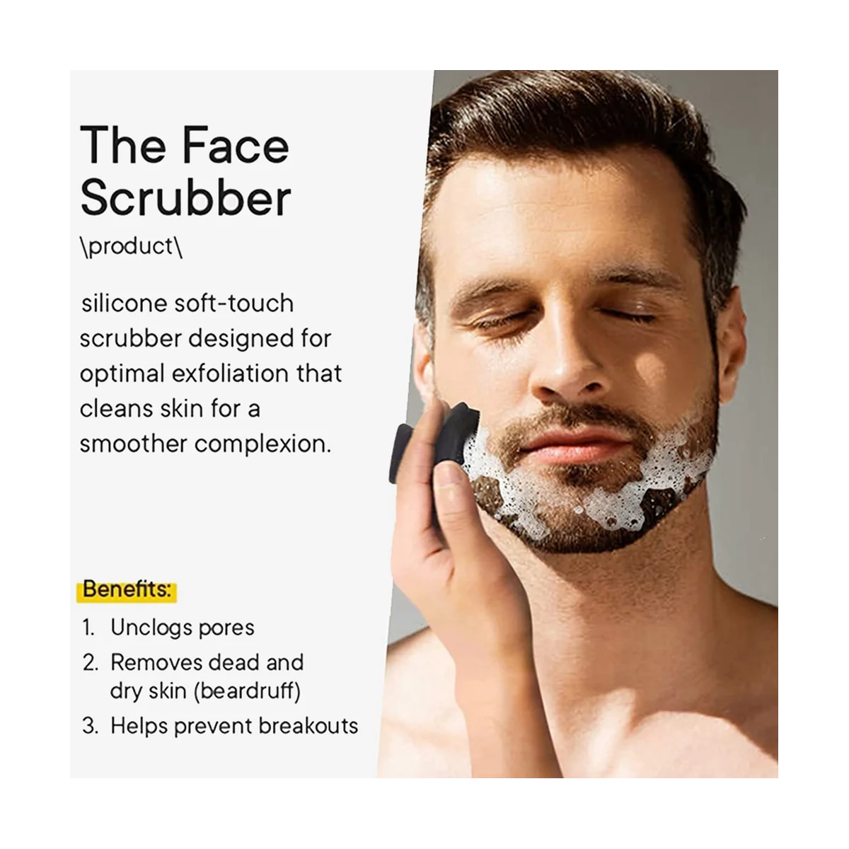 Scrubber per il viso in Silicone, massaggiatore per il viso esfoliante delicato, rimuove la pelle secca morta, accessorio per il bagno Scrubber per il viso