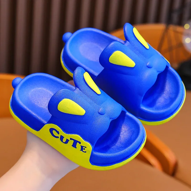 Summer Children\'s Slippers Girls\' Non-Slip Soft Bottom Parent-Child Cute Boy Big Middle Children Baby Bath Sandals