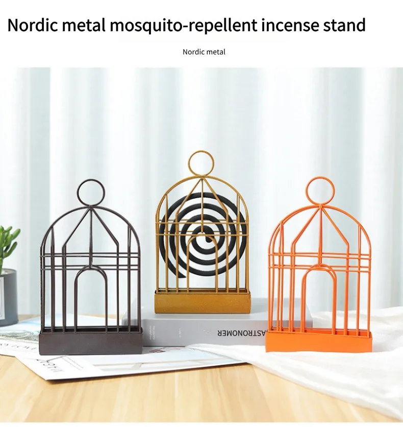 Mosquito coil holder, stainless steel mosquito coil box, birdcage hanging mosquito coil plate, mosquito repellent supplies