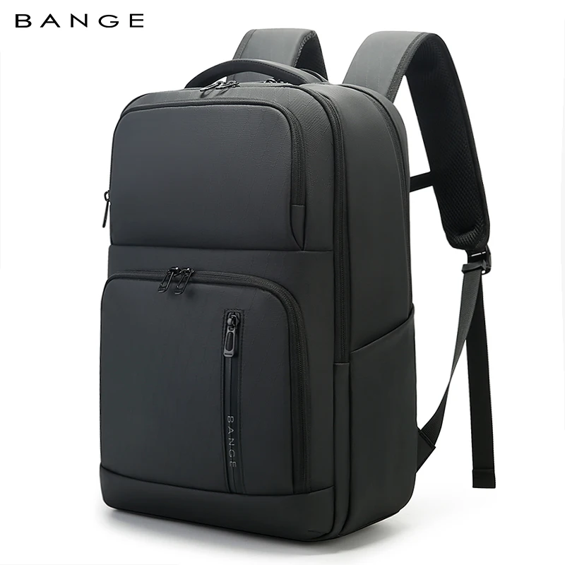 BANGE 새로운 대용량 일일 15.6인치 가벼운 방수 비즈니스 노트북 남성용 백팩