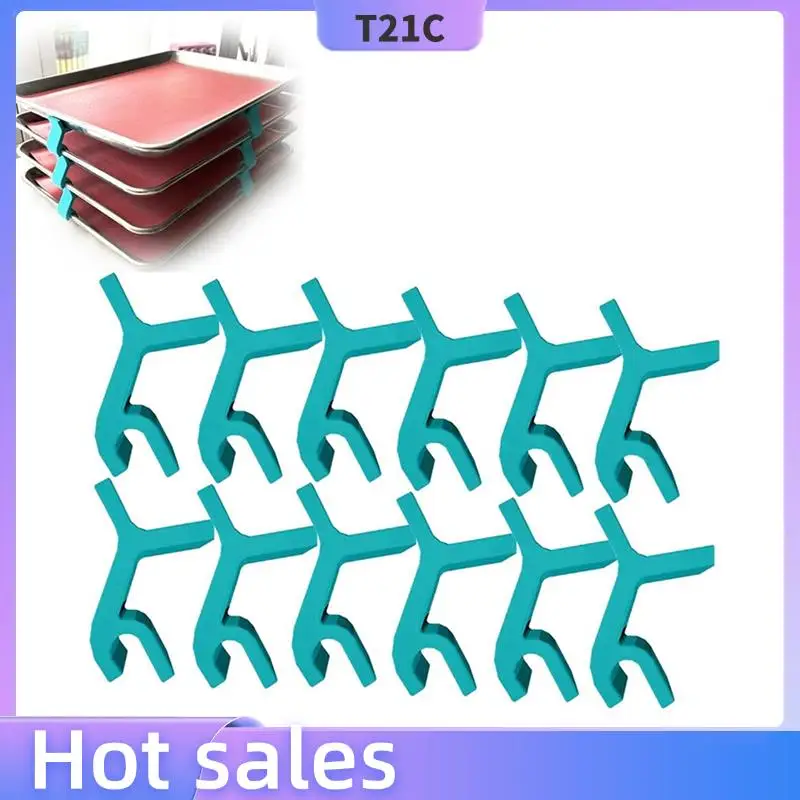 

T21C 24Pcs Baking Sheet Stackers Space Saving Tray Stackers For Oven, Freezer And Kitchen Countertop Durable And Reusable
