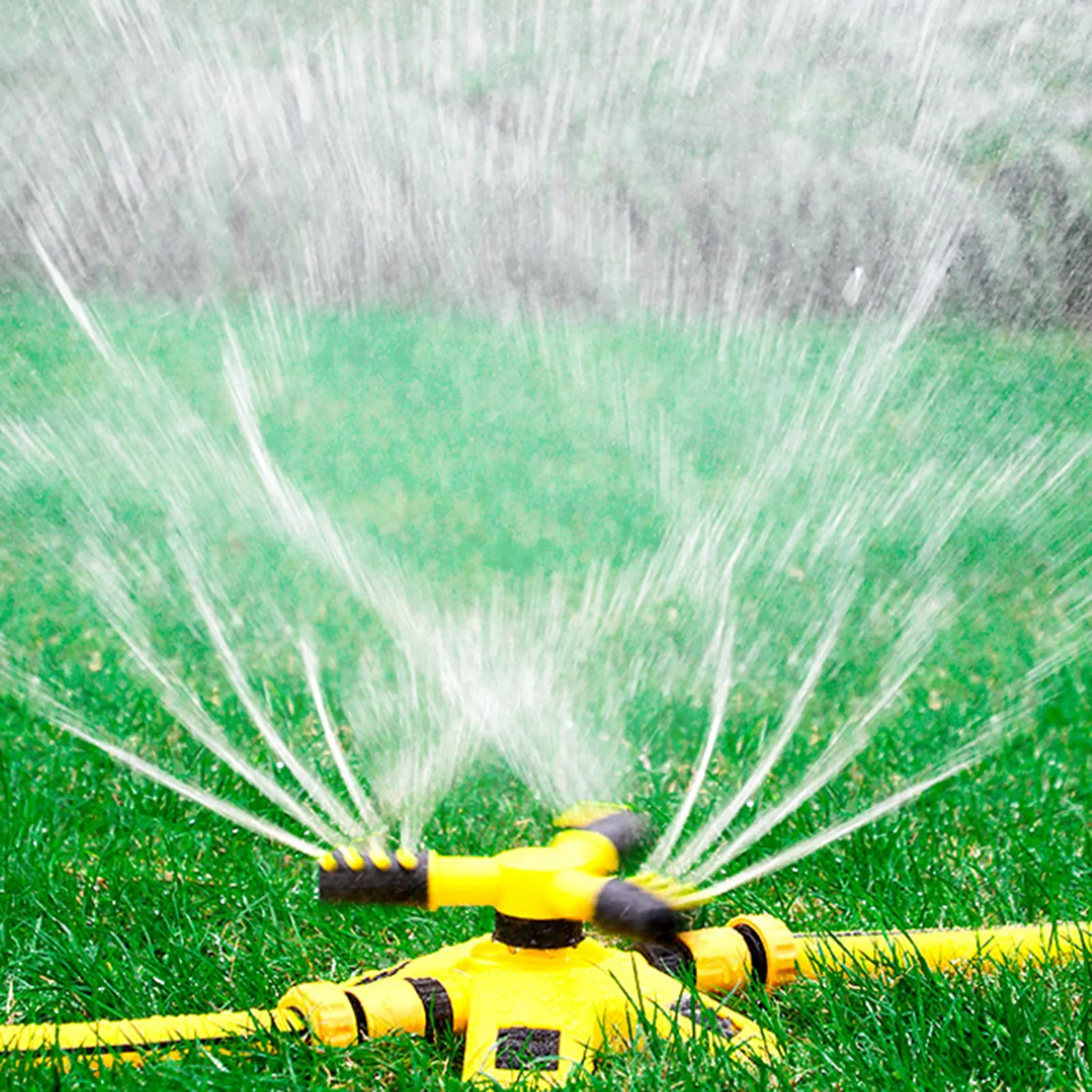 Aspersor automático de césped para jardín, pistola de agua giratoria de 360 grados, gran cobertura de área, rociadores de agua para patio