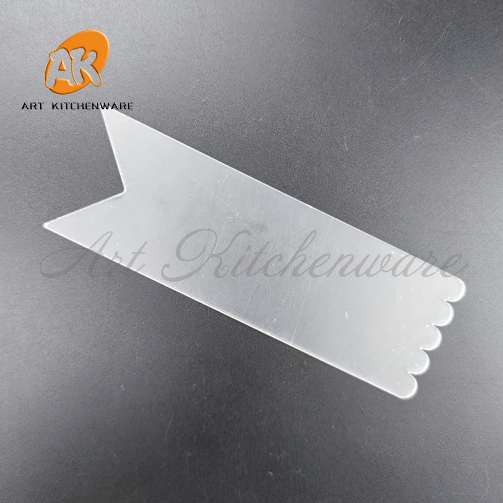 Mini Acrylic Cake Scraper/Comb Transparent Cake Decorating Scraper Long Butter Cream Smoother Fondant Smoother Icing Tools