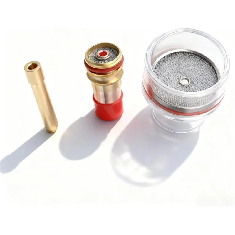 Glass Cup Welding Torch Kit With Silicone Ring(32Mm), Torch Glass For WP 17 18 26, Includes Collets Body Gas Lens Accessories view 4
