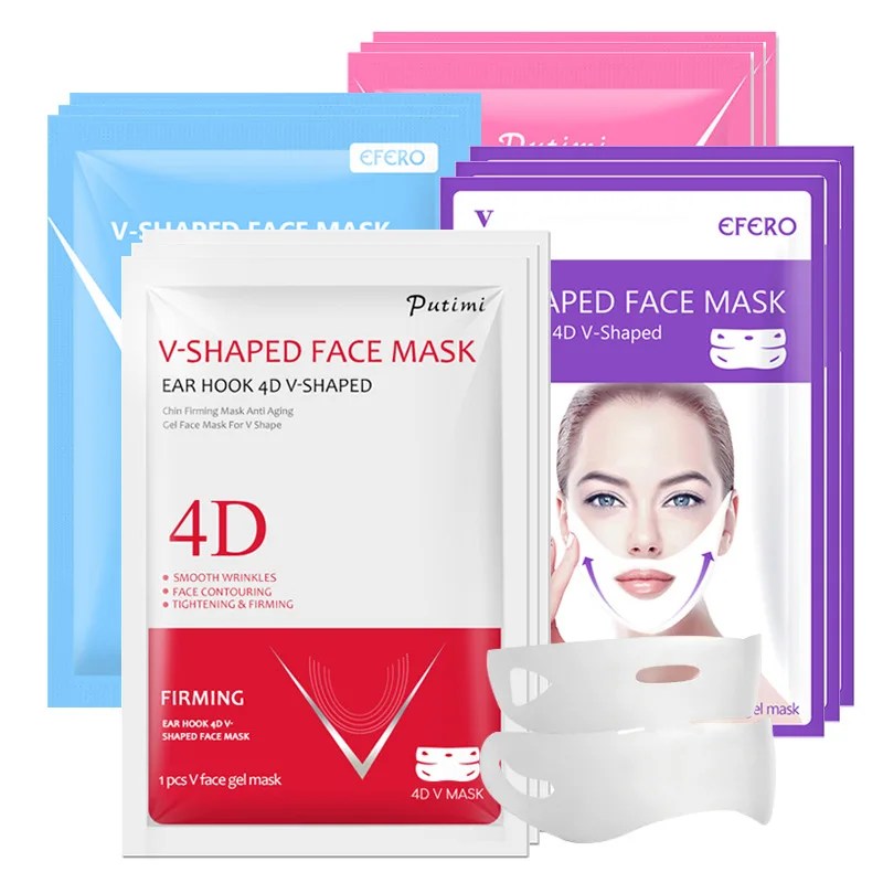 Face Slimming Ear Hanging Hydrogel Neck Slim Beauty Face Chin Care Cheek V Thin Lift Mask Shape Face-Lifting Mask Skin