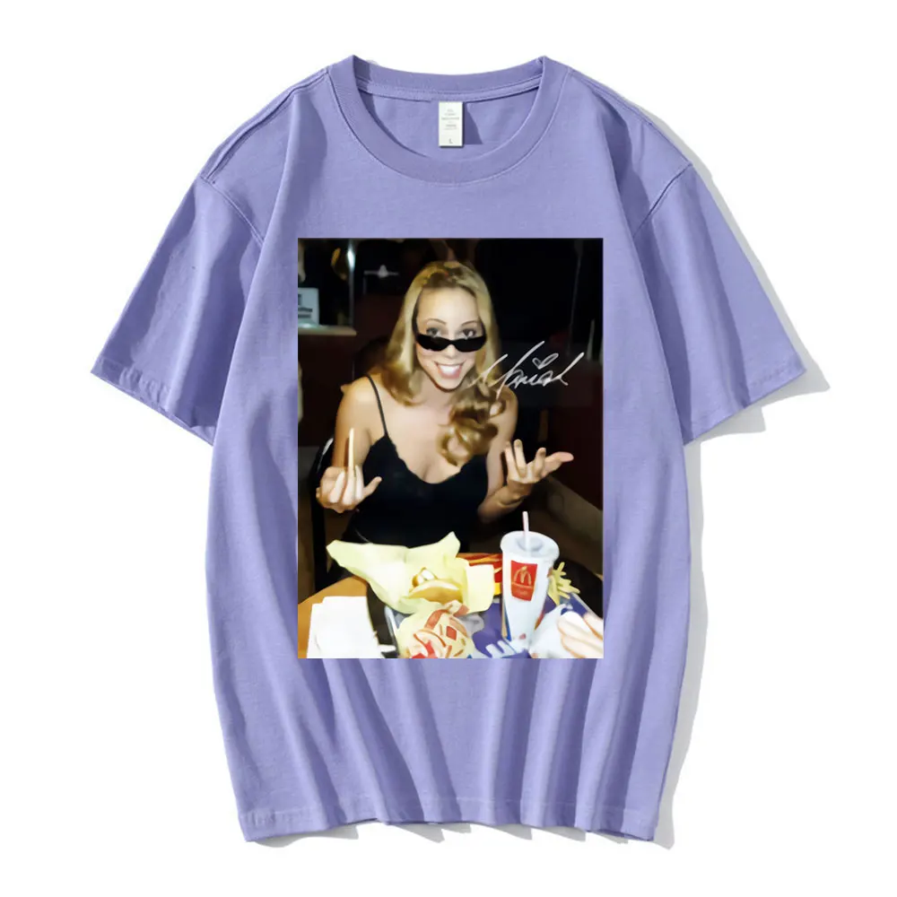 Mariah Carey T-shirt Summer Men Cotton T Shirt Casual Streetwear Graphic Printed Short Sleeve T-shirts Oversized Men\'s Clothing