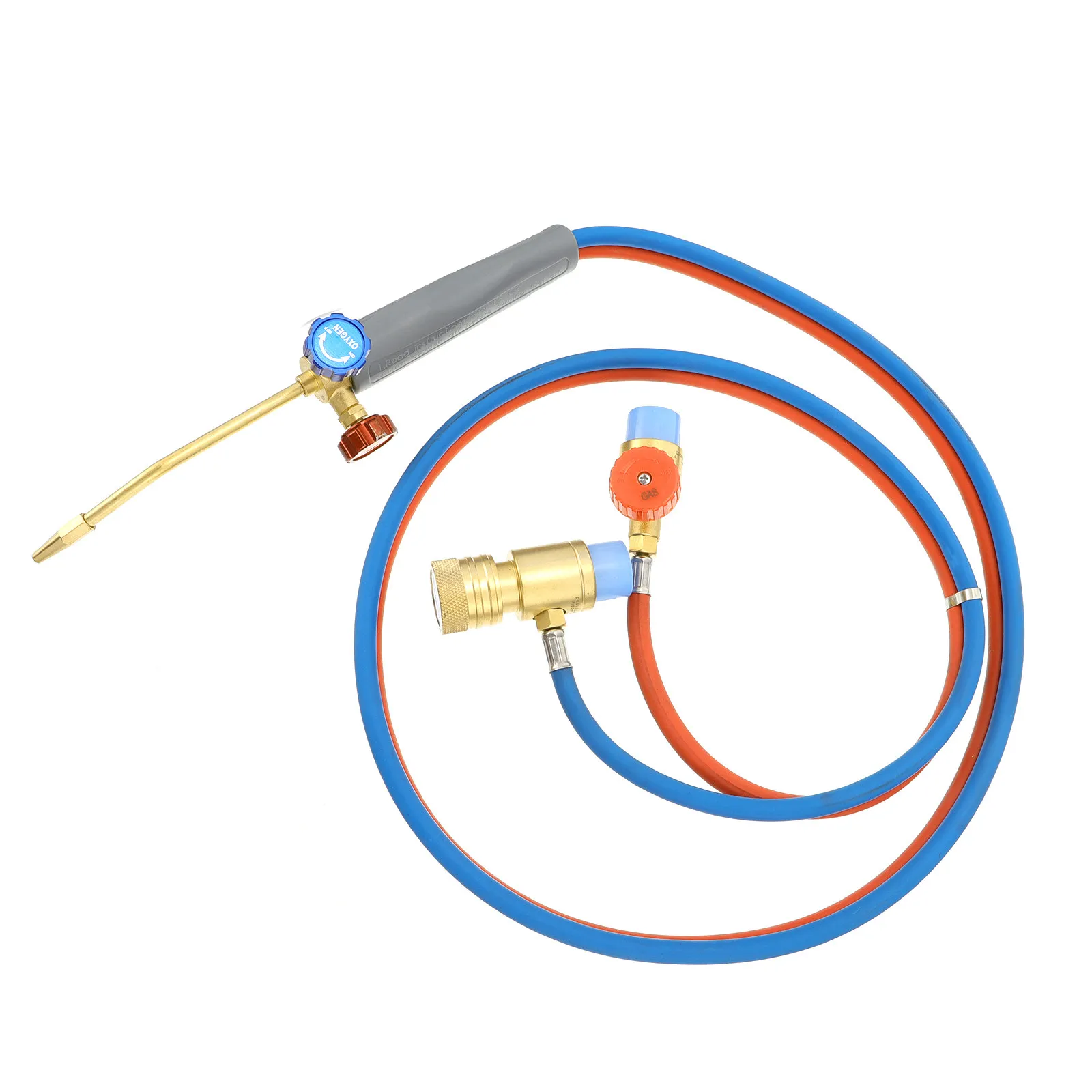Oxygen Welding Torch Cutting Tool Works with Propane Mapp Gas Strong Flexible Hoses Lightweight Precision Torch