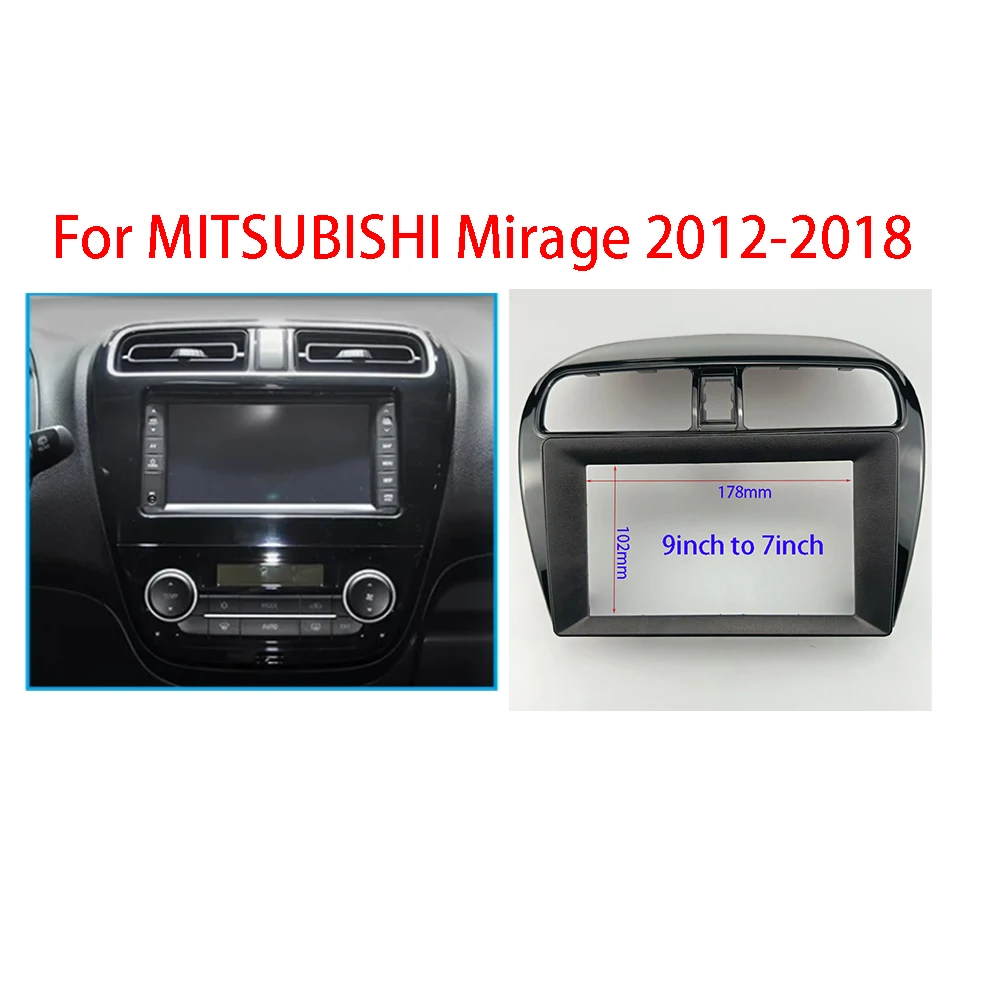 

Для MITSUBISHI Mirage 2012-2018 (7/9 дюймов) автомобильный радиоприемник Fascias Android стереоплеер 2 Din головное устройство панель DVD рамка