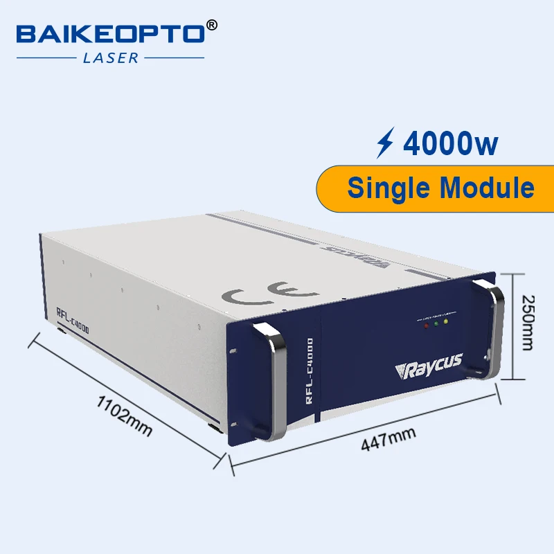 Raycus 4000W Single Module CW Fiber Laser Source for High Power Cutting Equipment