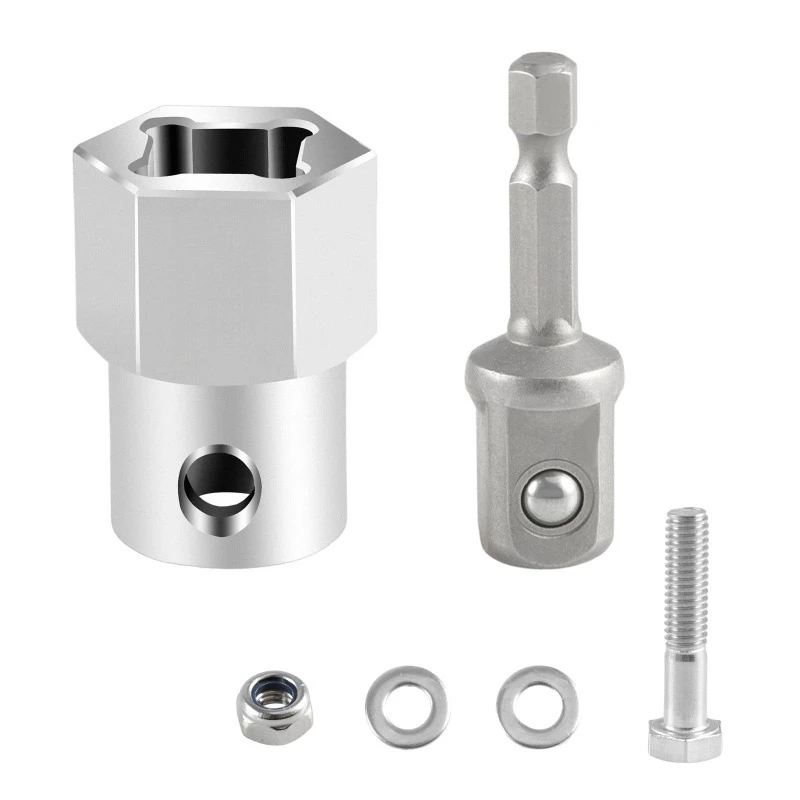 

Stainless Steel Top Wind, Trailer Jack Crank, Handle Charging Drill Adapter