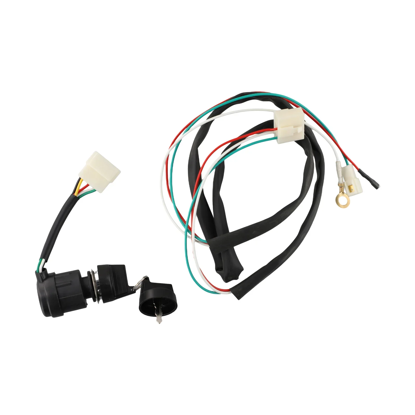 Easy to Install 5 Wire Ignition Key Switch for 178F/186F Diesel Tiller, Includes Extension Cable, Long lasting Performance