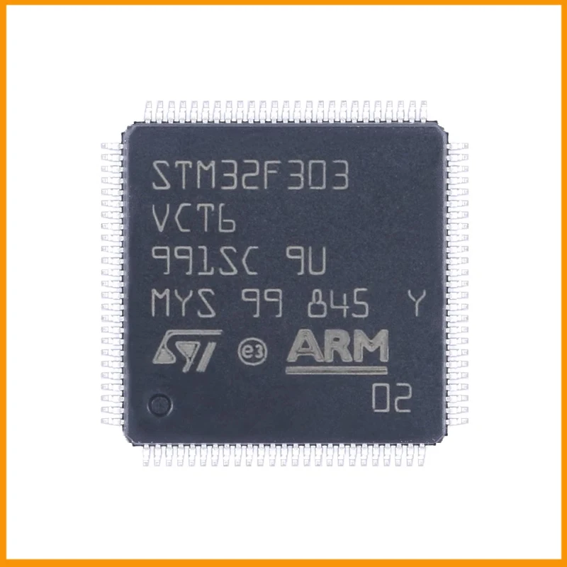 5Pcs/Lot  New Original  STM32F303VCT6 STM32F303 Microcontroller IC 32-Bit Single-Core 72MHz 256KB (256K x 8) FLASH 100-LQFP