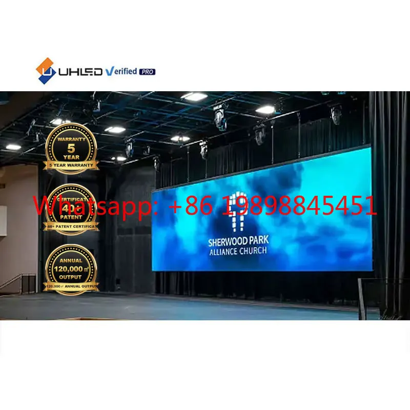 6M×4M Curved Stage Backdrop LED Video Wall P2.9 P3.91 4K HDR10+ Outdoor Display for Wedding Events