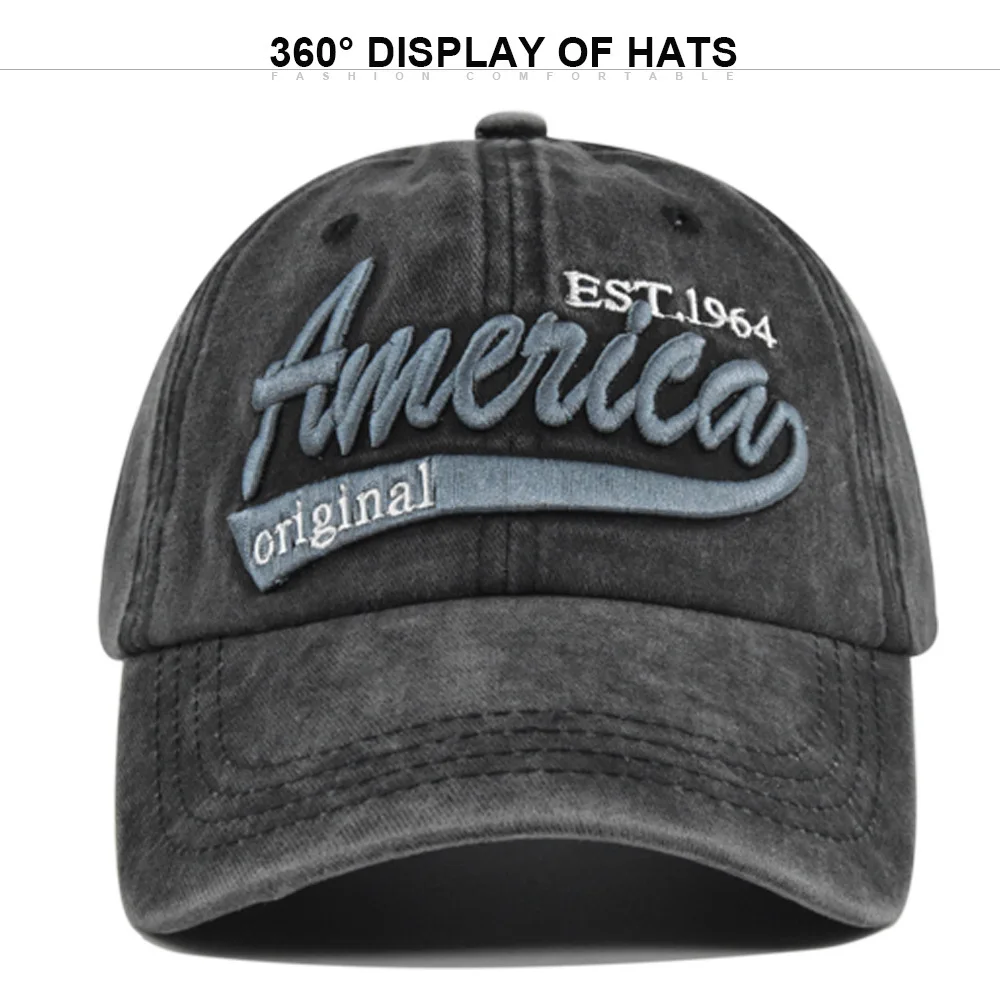 

Baseball Embroidered Duckbill Cap Unisex Washed Vintage Sun Couple Hat