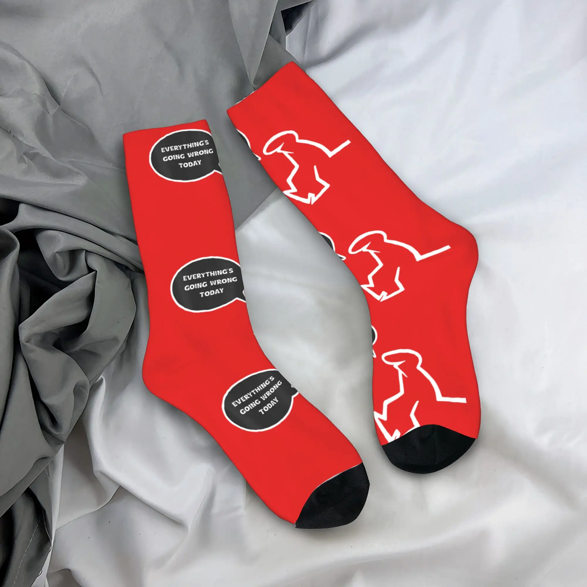 Everything’s Going Wrong todayby The Iconic La Linea Style Socks  Non Skid Stockings Men Medium Soft Outdoor Socks Graphic Socks