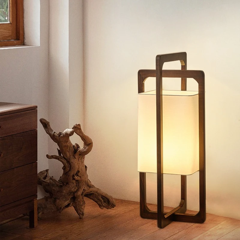 

SANDYHA современный японский деревянный торшер тканевый абажур энергоэффективный стильный домашний декор акцент для гостиной столовой