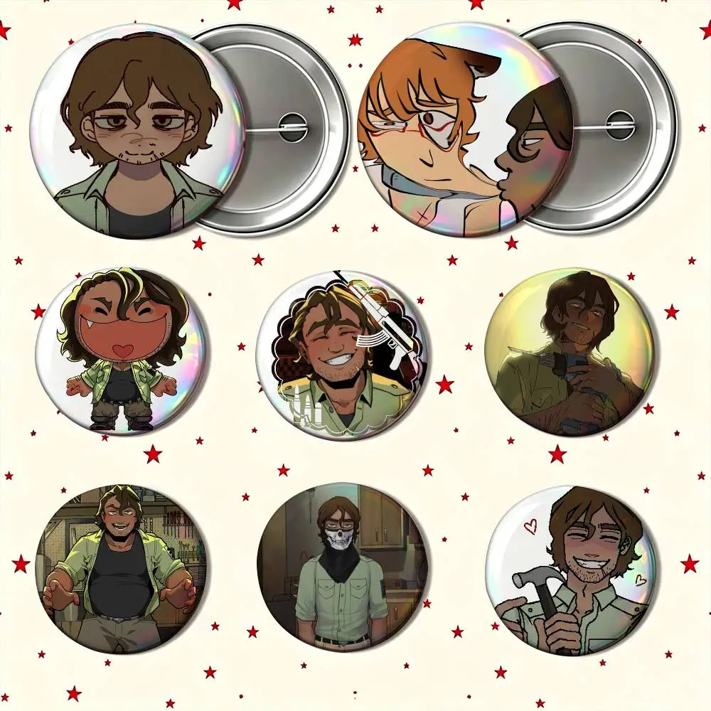 Game YKMET S-Strade  Enamel Pin Tinplate Round Brooch Cosplay Nijigen Otaku Culture Badge 25mm 32mm 44mm 58mm