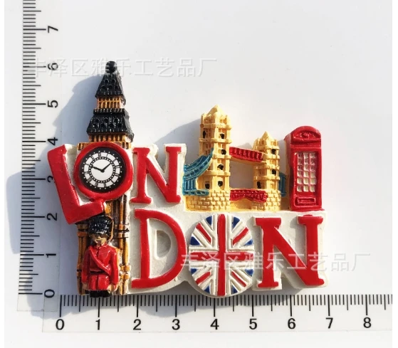 Aimant Réfrigérateur London Skyline Collage - Souvenir Bois Big Ben Tour De Londres