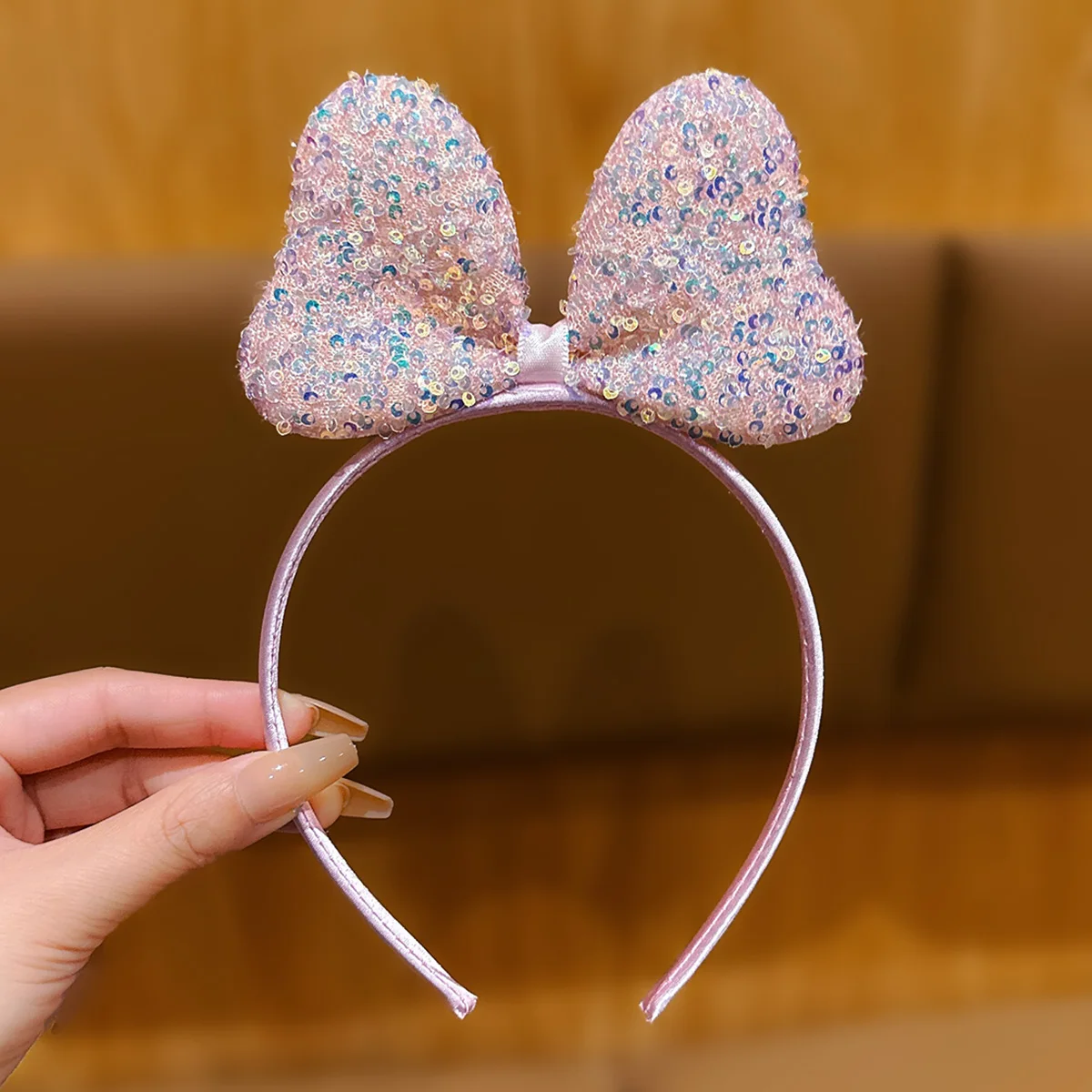 1 헤어 액세서리로 데일리하게 사용하기 좋은 한국식 입체적인 큰 리본 머리띠