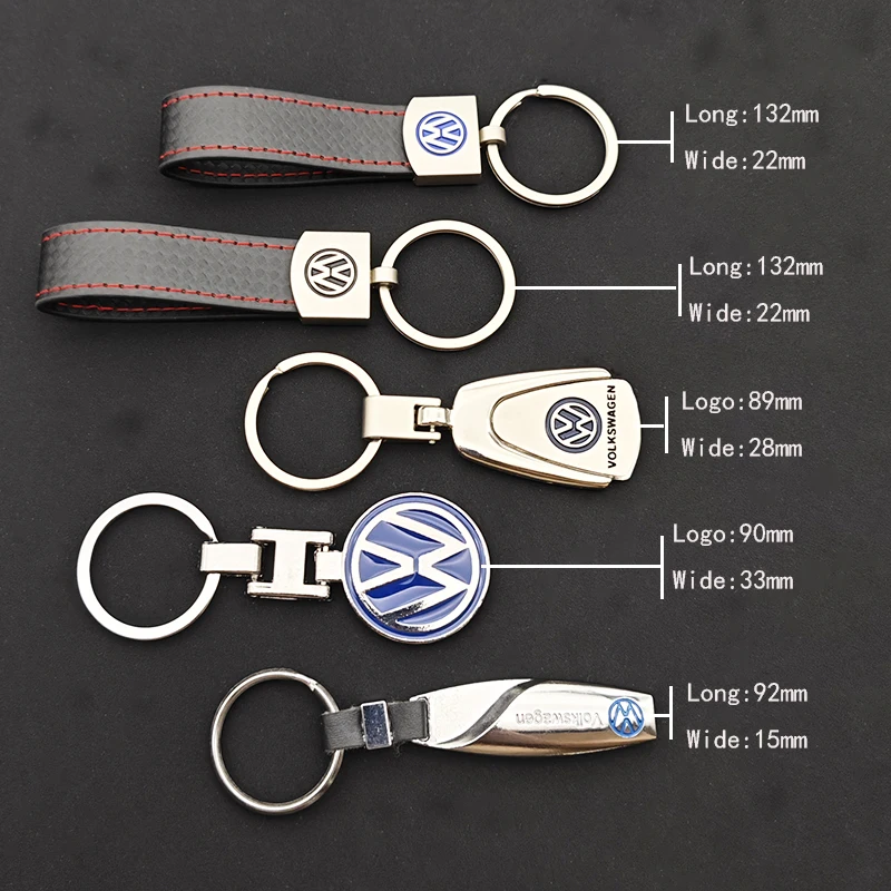 ثلاثية الأبعاد VW سيارة معدنية شعار المفاتيح ل Volkswagen شيروكو شاران جولف باسات تيجوان بولو بيتل MK3 MK4 MK5 MK6 MK7 SR32 كيرينغ