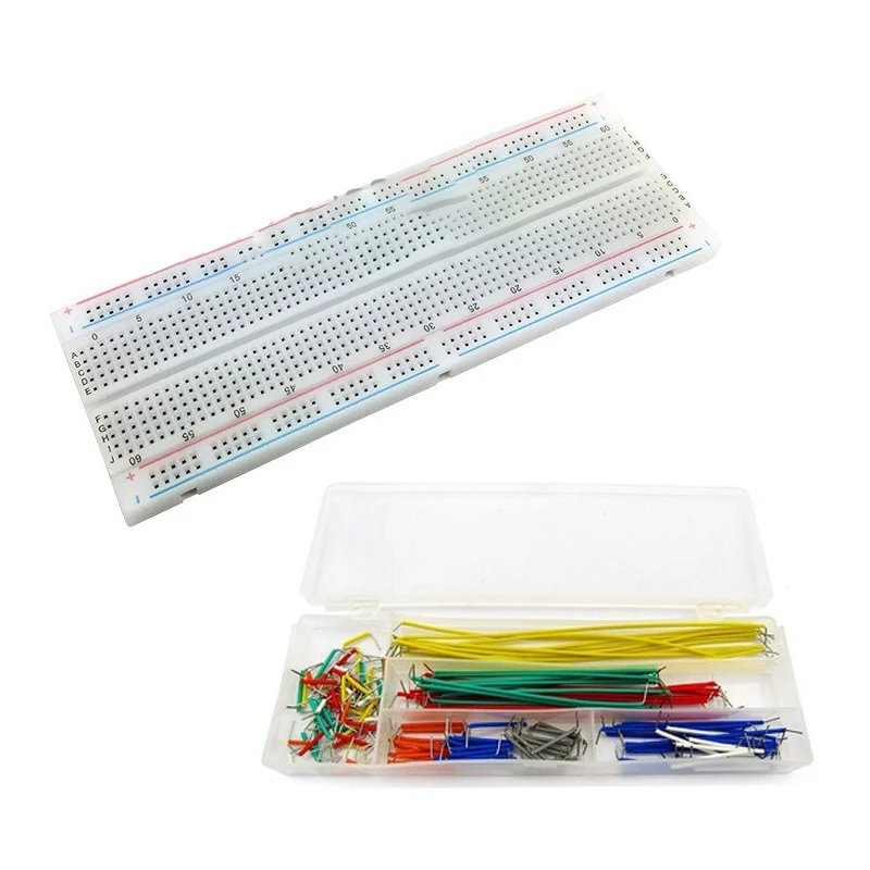 Experimental PCB Board 830 Pin Bread Board Spliceable Breadboard para treinamento e ensino