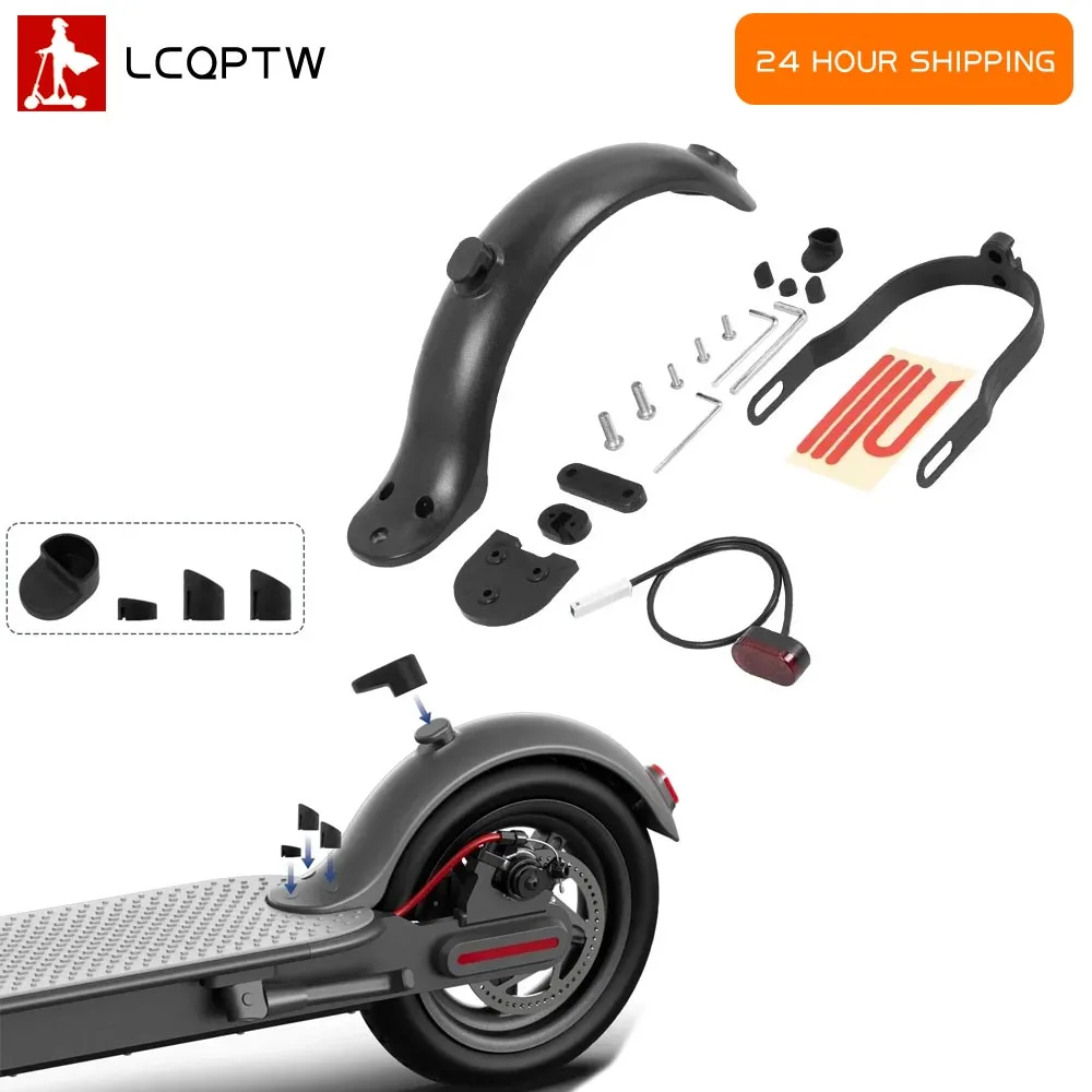 ด้านหลังFenderสําหรับXiaomi M365 Pro 1Sไฟฟ้าสกู๊ตเตอร์ 10 นิ้วยางFenderดัดแปลงHeighten Padชุดล้อหลังMudguard