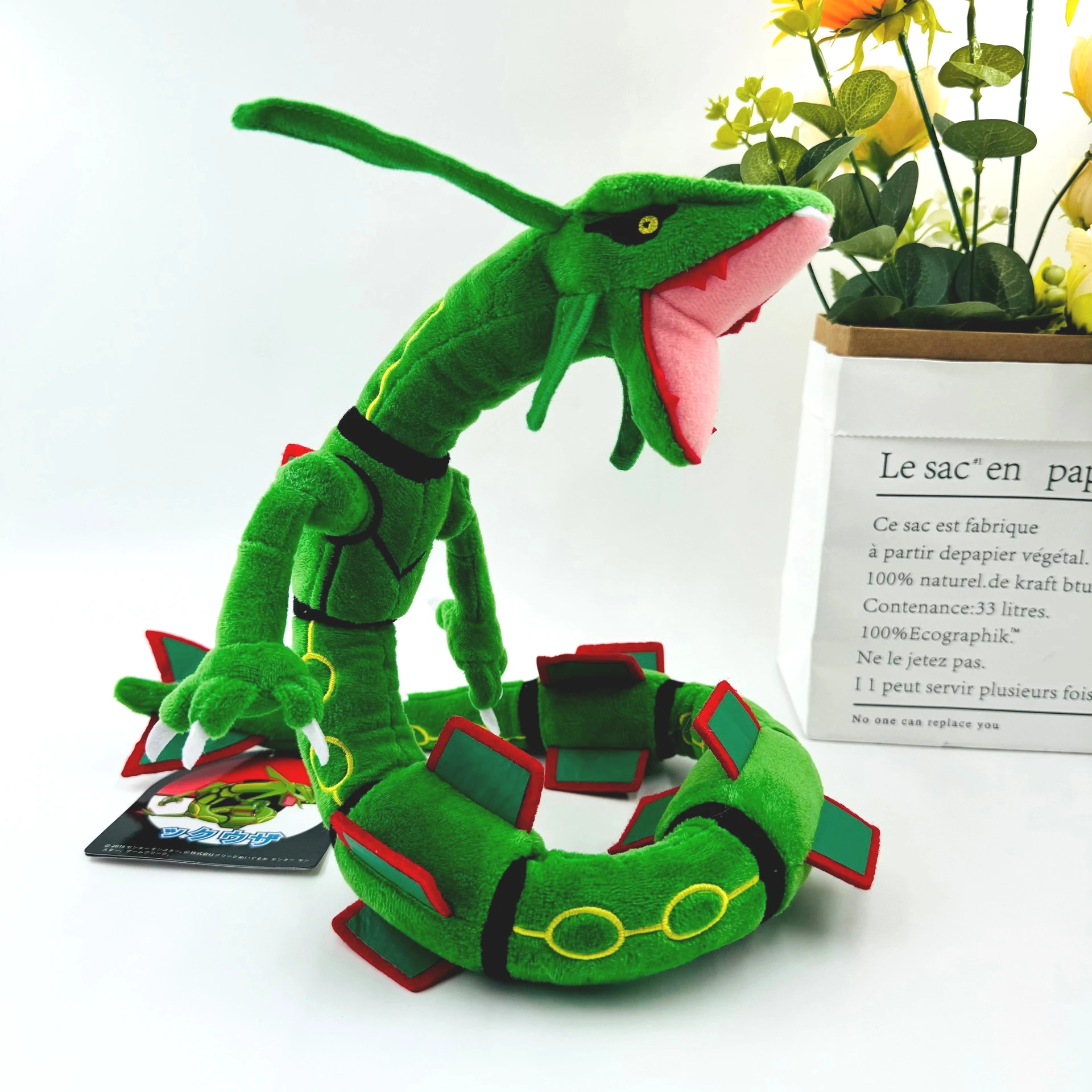 دمية رايكوازا محشوة بطول 78 سم - مراجعة Model Kit Rayquaza وسعره