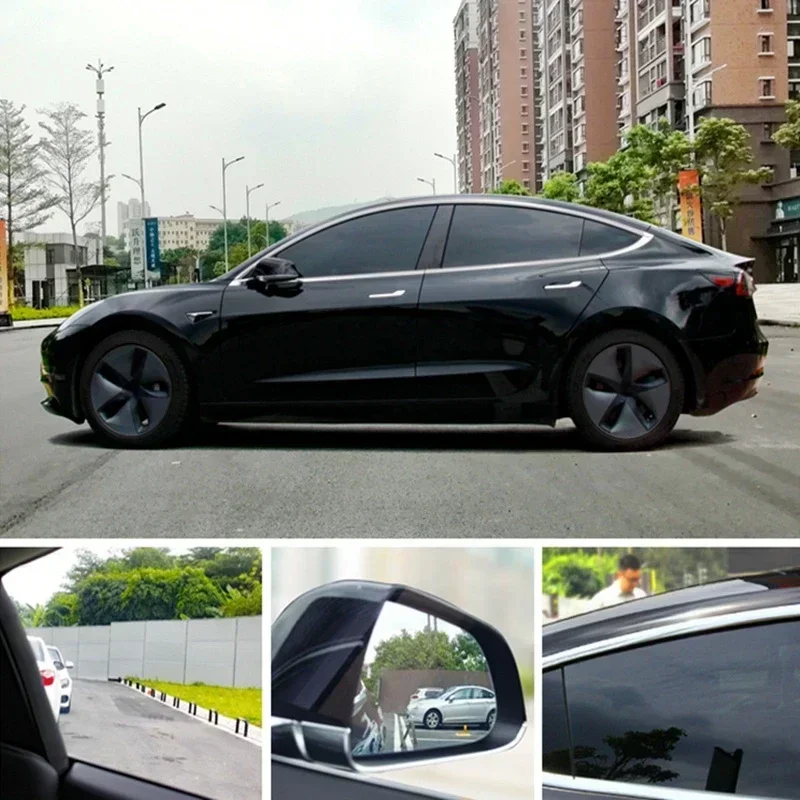 300cmx50cm 5%-50% Black Car Window Foils Film Auto Home Window Glass Summer Solar UV Protector Sticker Films Autos