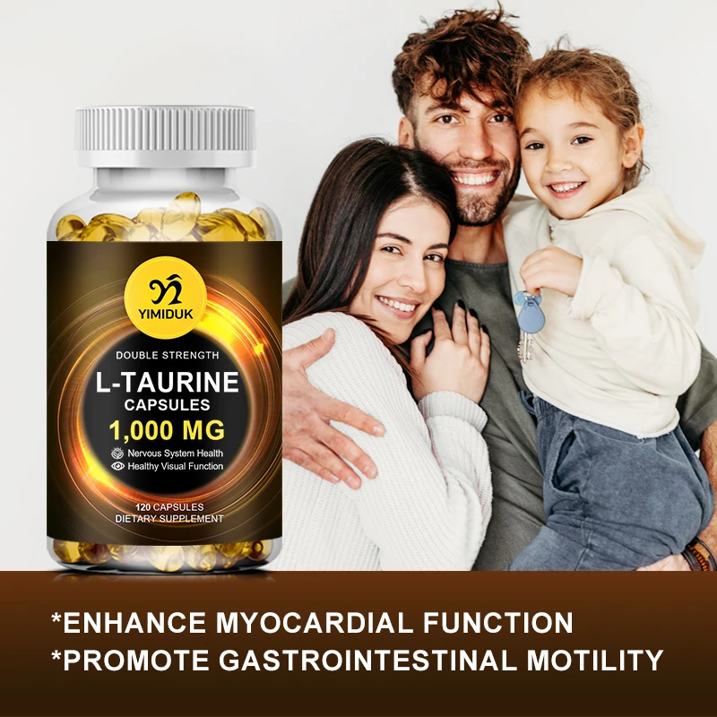 Taurine Capsules Retina Reproductive Immune&Nervous System Health Regulate Heart Rhythm Blood Sugar & Lipids