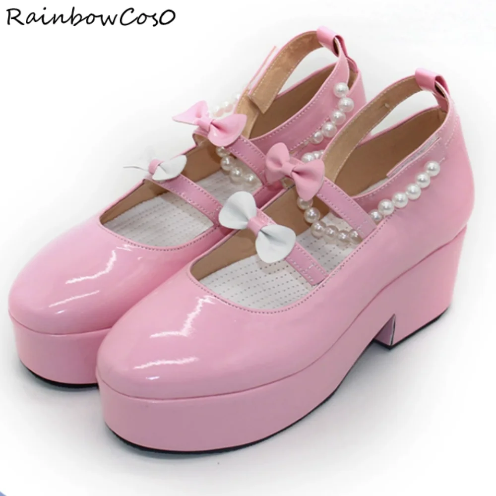 Momoi Airi プロジェクトセカイ PJSK もっともっとジャンプ コスプレ靴 ブーツ ゲーム アニメ パーティー ハロウィン RainbowCos0 W4737