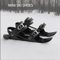 Mini Short Ski Shoes Ski Boots Snowboard Adjustable Adult Short Shoes Snow Knife Portable Winter & Outdoor Ski Shoes Accessories