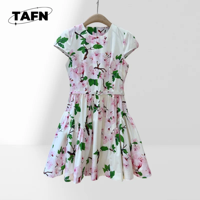 Vestido elegante High Street hermosa moda calidad superior vestido de cachemira de inspiración vintage cómodo Primavera Verano AF2701