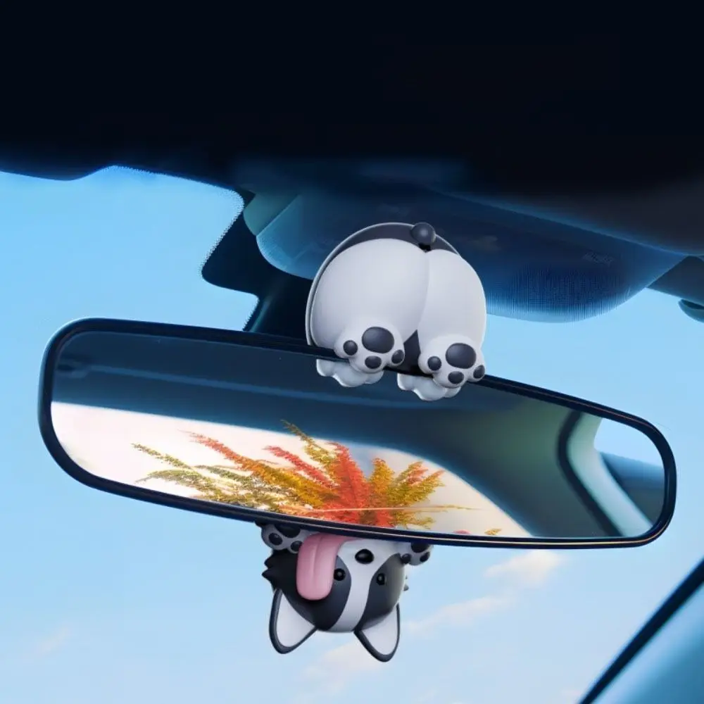 

Милые украшения для автомобильного зеркала, встряхивающая голова, внутреннее украшение, подвеска в виде собаки, подвижная вешалка для зеркала заднего вида, монтируемая на автомобиле