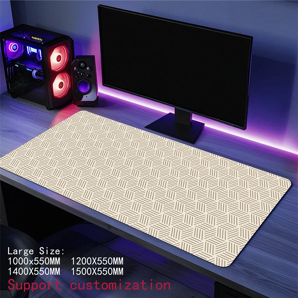 Gaming topographic line map Mouse Pad Computer Gamer Mousepad Lock Edge Mouse Mat Game Accessories Keyboard Pads 55x120cm