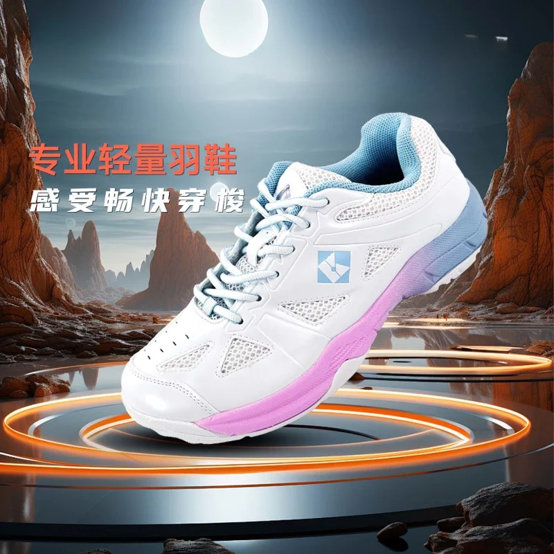 

2024 Summer Badminton Shoe New Men and Women Sports Shoe Ultra-light Tennis Shoes Breathable Table Tennis Shoes Walking Shoe