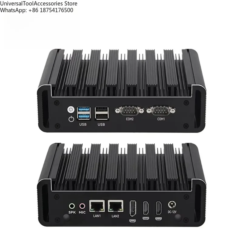 

N100 DDR4 RAM MSATA SSD Gigabit LAN RS232 COM HD DP Fanless Industrial Mini PC Linux Computer