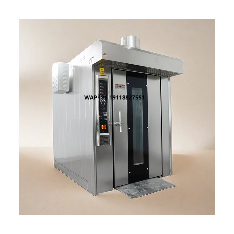 32 Trays Rotary Oven Gas Electric Big Rotating Bakery Rotary Rack Oven Bread Bakery Oven