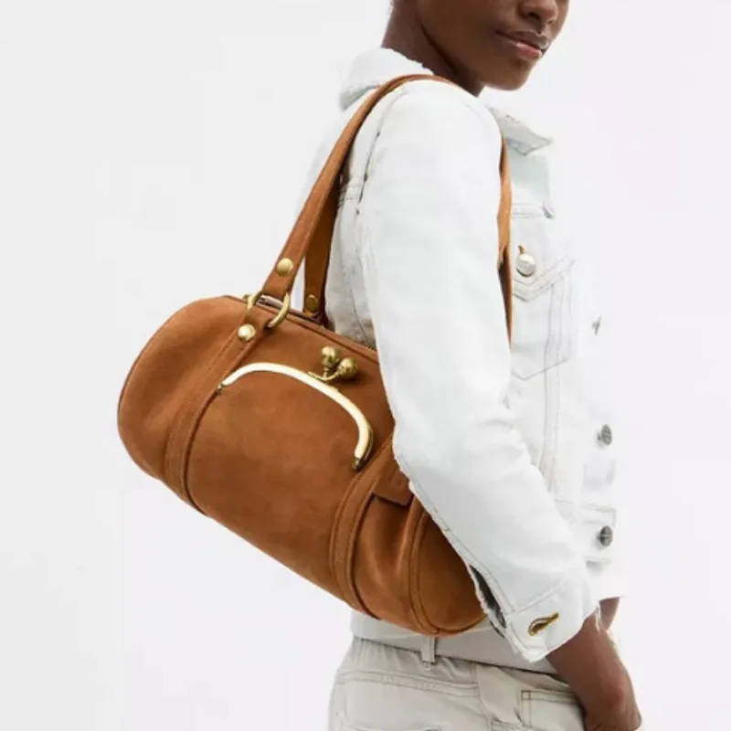 

2026 Fashion Underarm Bag for Women Trendy Matte Boston Pillow Crossbody Shoulder Bag Single Women's Bag