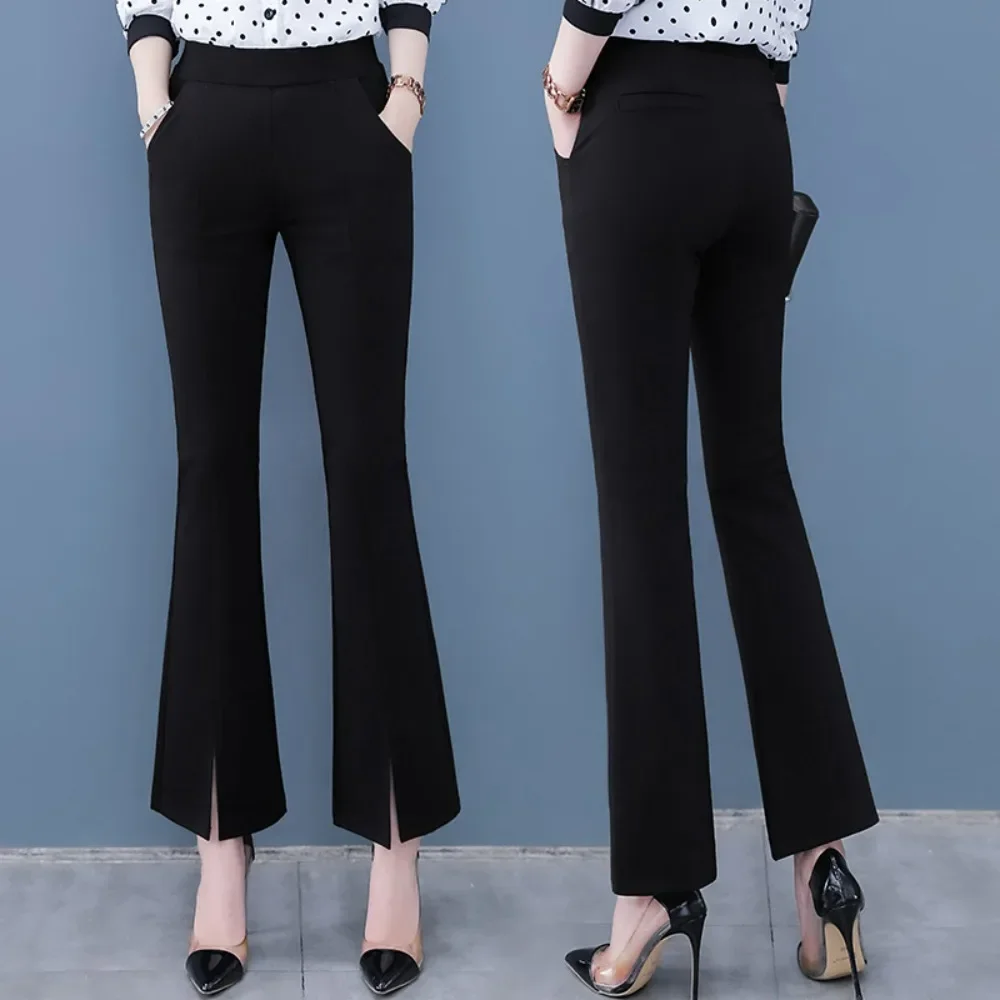 

Women's Pants Stretch Pull On Pants, Breathable Wide Leg Slacks