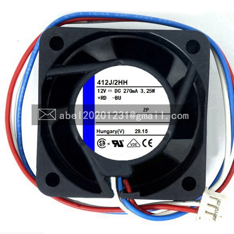 

BRAND NEW TYP 412J/2HH 412 J/2 HH 414J/2HHR 414 J/2 HHR DC 12V COOLING COOLING FAN 4025 4CM 40*40*25MM