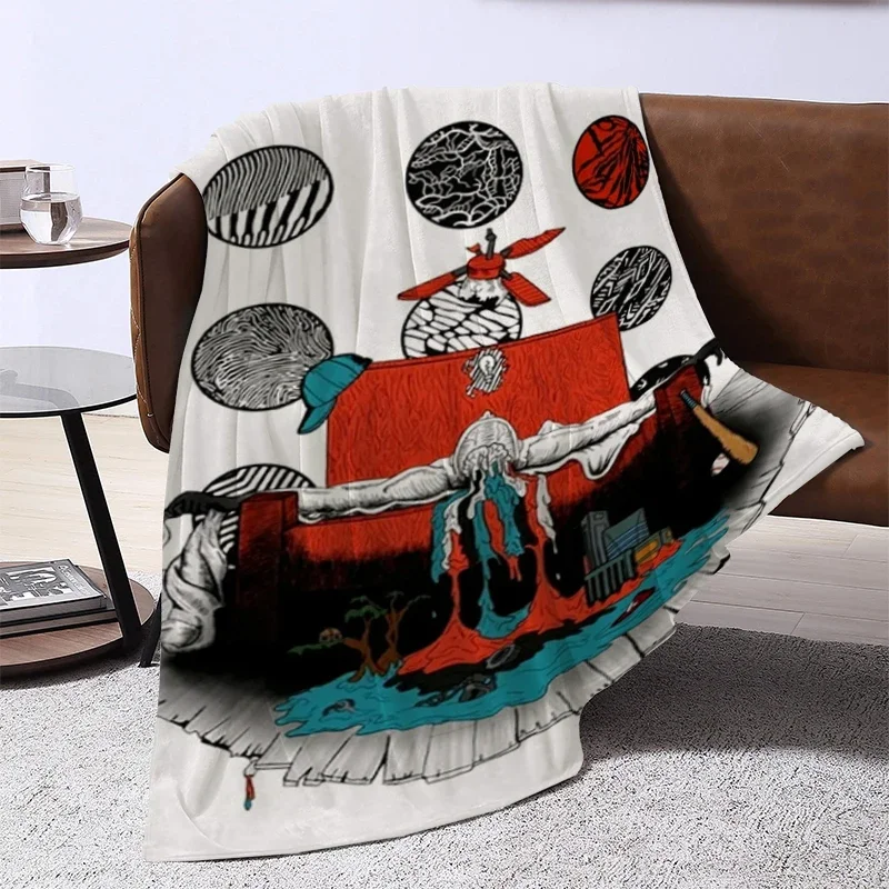 

American Baby Blanket Bedspread on The Bed Warm Winter Blanket Sofa Blankets and Bedspreads Furry Knee Baby Fleece