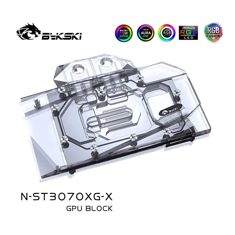 Bykski N-ST3070XG-X,RGB GPU Water Block for ZOTAC Geforce RTX 3070 X GAMING OC 8G/Twin Edge/ZOTAC 3060/3060ti Video Card