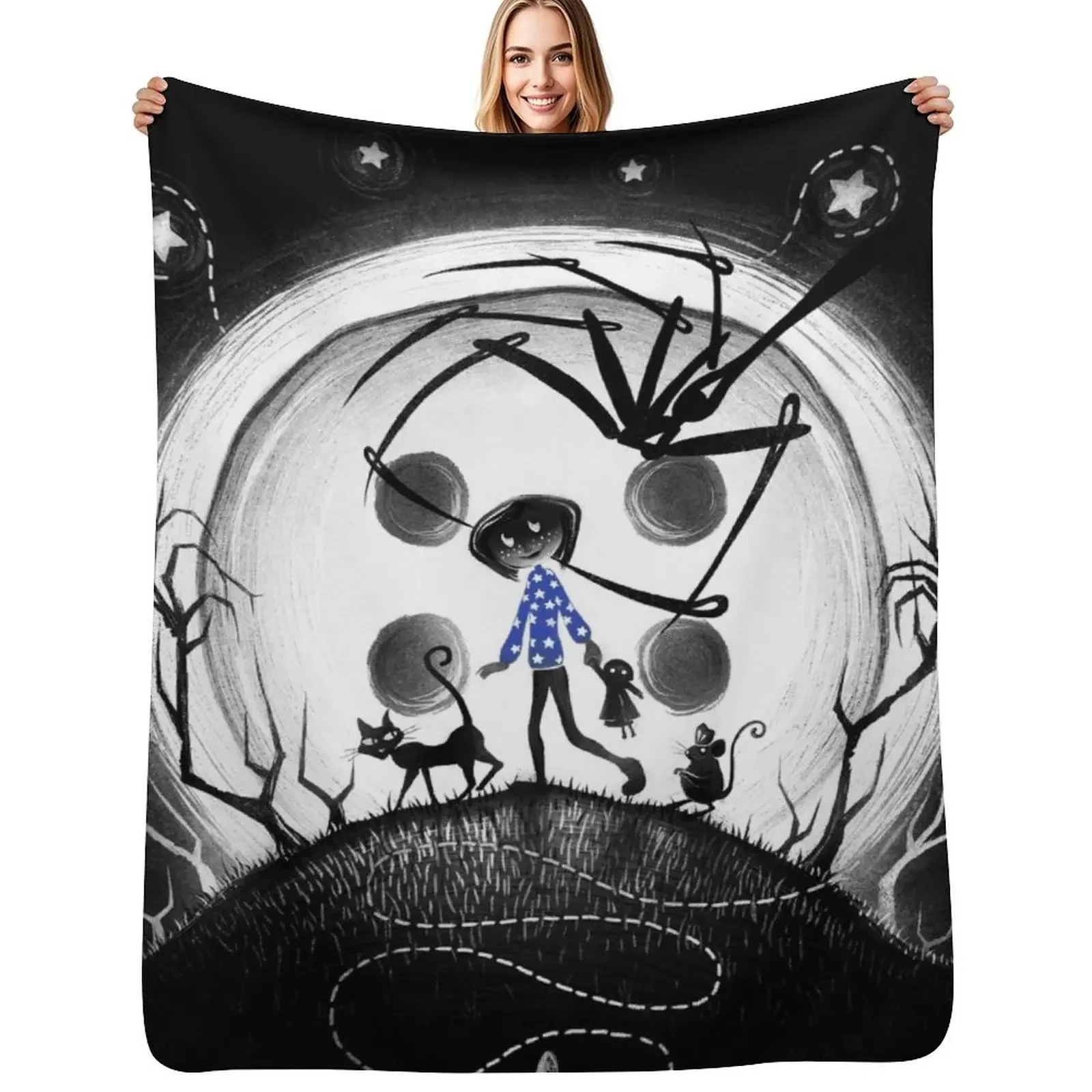 

Behind The Door Throw Blanket Large Sleeping Bag Luxury Brand Blanket