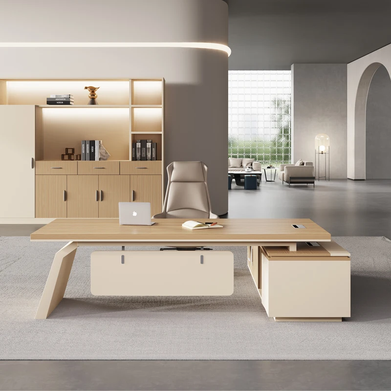 

Storage Office Desk Drawers Living Room Shelves Minimalist Office Desk Corner Adjustable Comfortable Schreibtisch Home Furniture